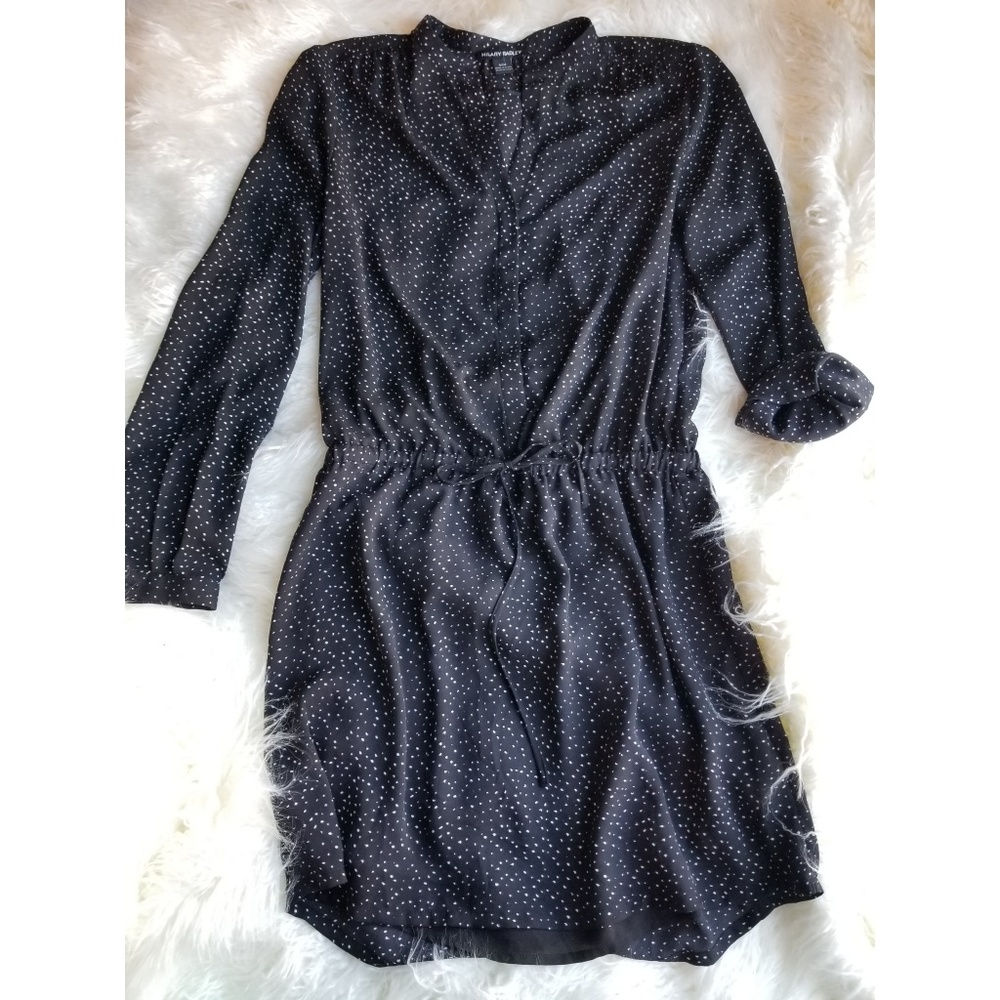 Hilary Radley Long Sleeve Drawstring Tunic Dress